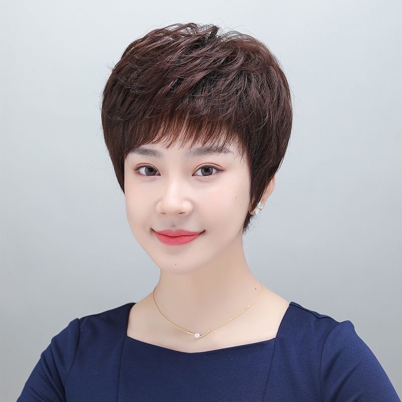 Pelucas para mujeres pelucas de pelo real pelucas de pelo corto pelucas de pelo corto texturizado cabello real moda natural pelucas diarias pelucas de pelo completo Application Scenario