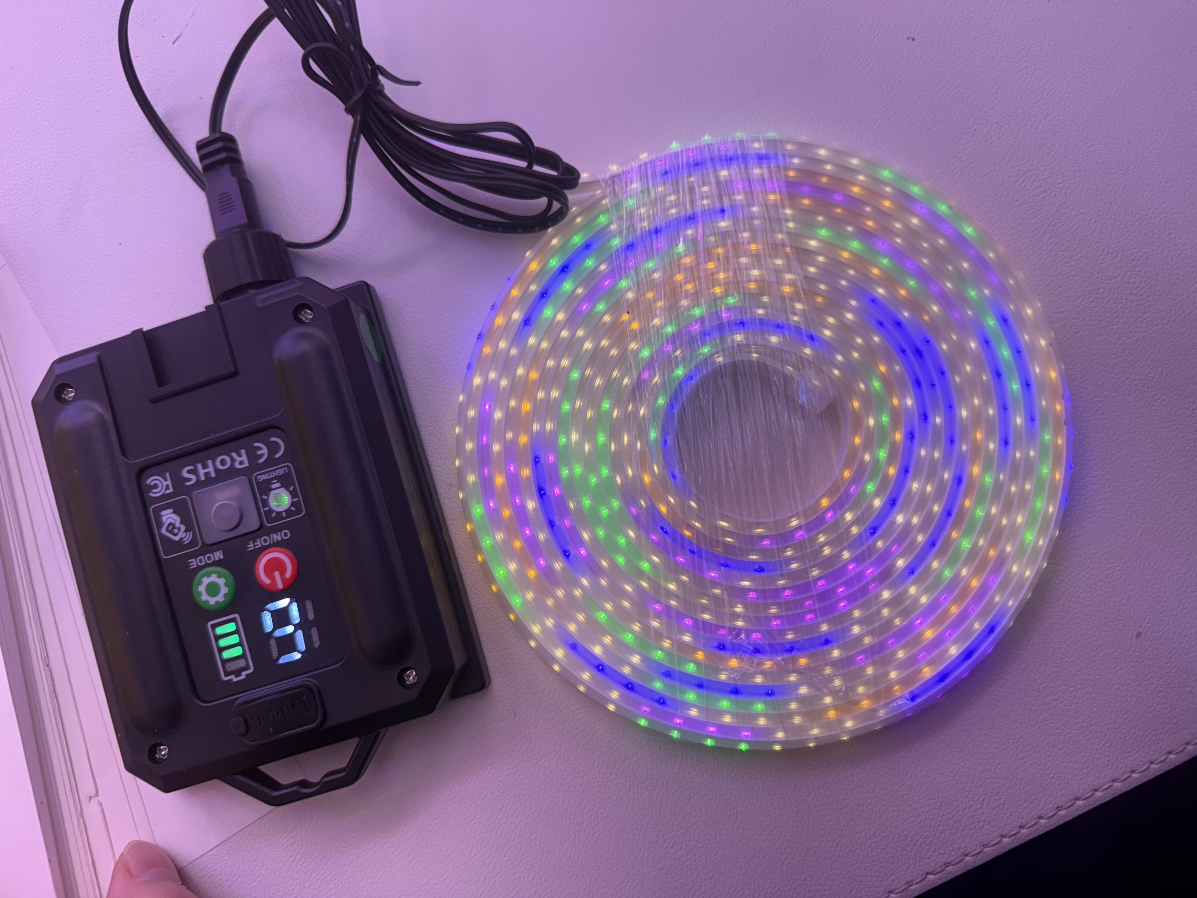 太阳能款，创意LED灯带柔光装饰灯带节日氛围灯带多彩夜景灯带室内灯带装饰灯带