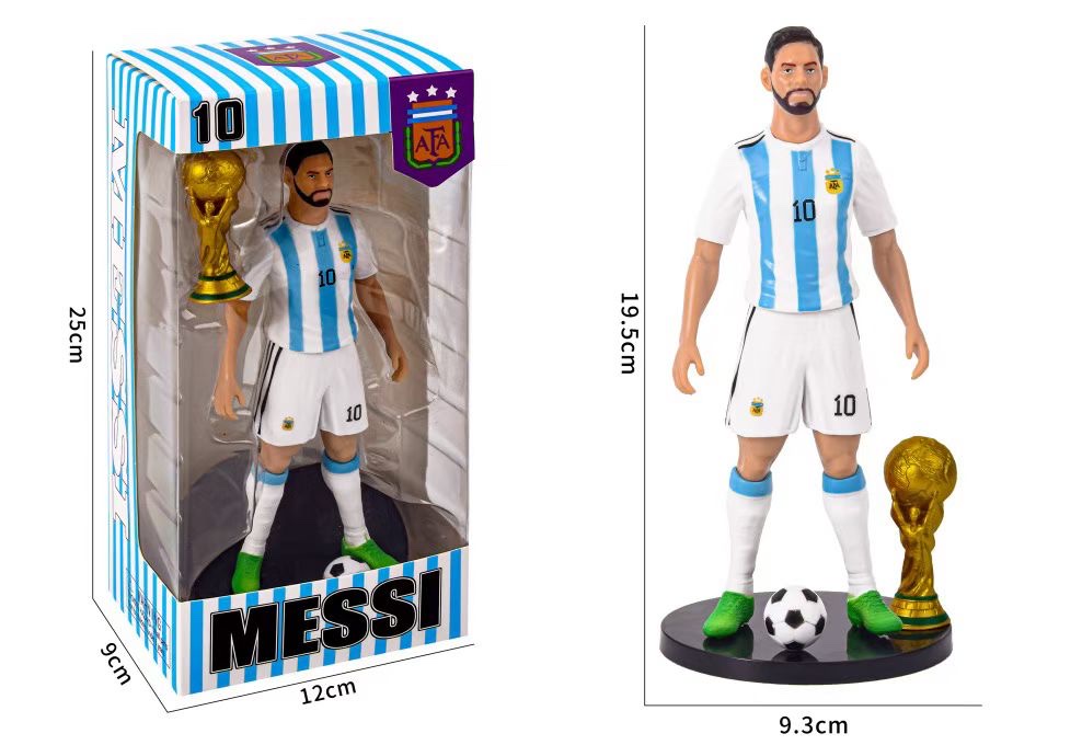 世界杯足球队人物公仔手办梅西手办手办摆件潮流玩具动漫手办模型