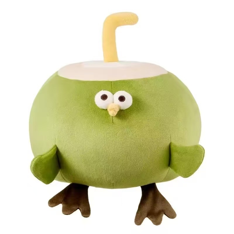 椰子鸡潮流毛绒玩具羊毛毡创意挂件个性潮玩可爱布艺装饰礼品赠品毛绒玩具