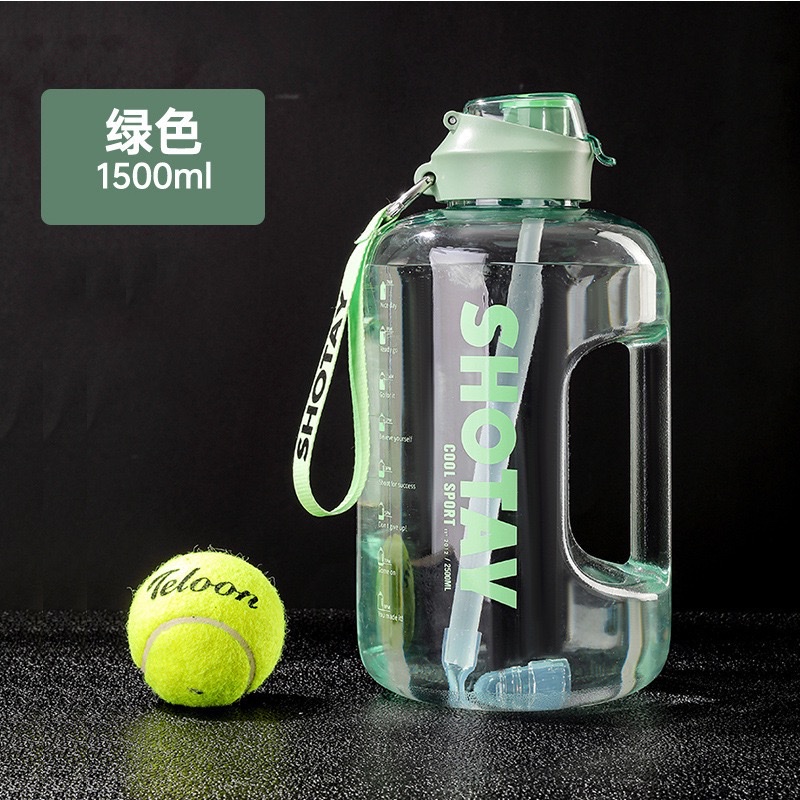 Plastic cups, portable straws, water cups, tritan outdoor sports water bottles, daily buckets, large-capacity space cups detail image 2