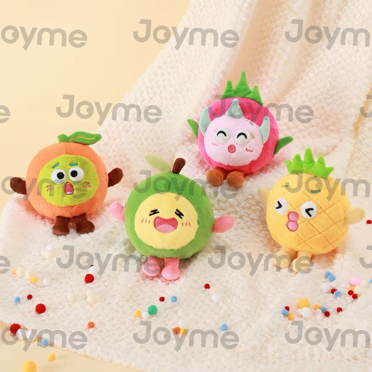 欢乐水果跳跳球创意潮流玩具电动毛绒玩具玩偶