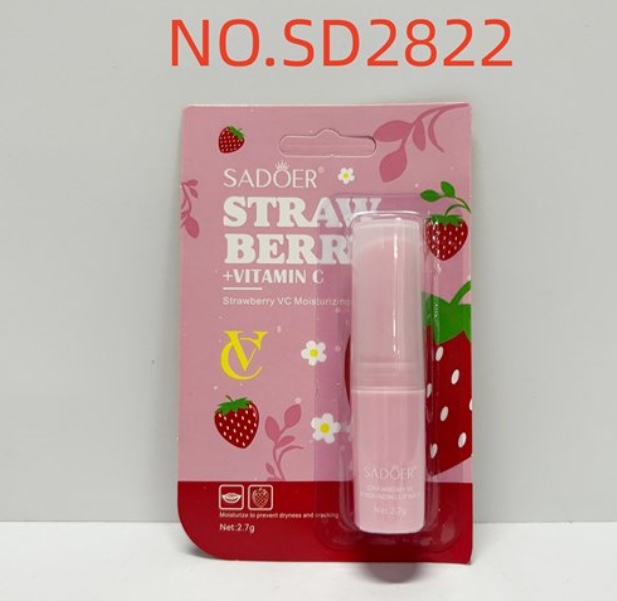 SADOER草莓VC滋润唇膏（外文版）2.7g