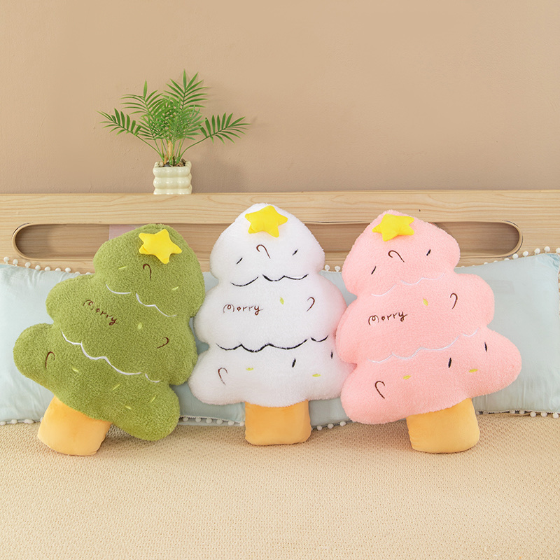 圣诞树抱枕潮流毛绒玩具羊毛毡挂件创意个性潮玩手工艺品时尚摆件礼物