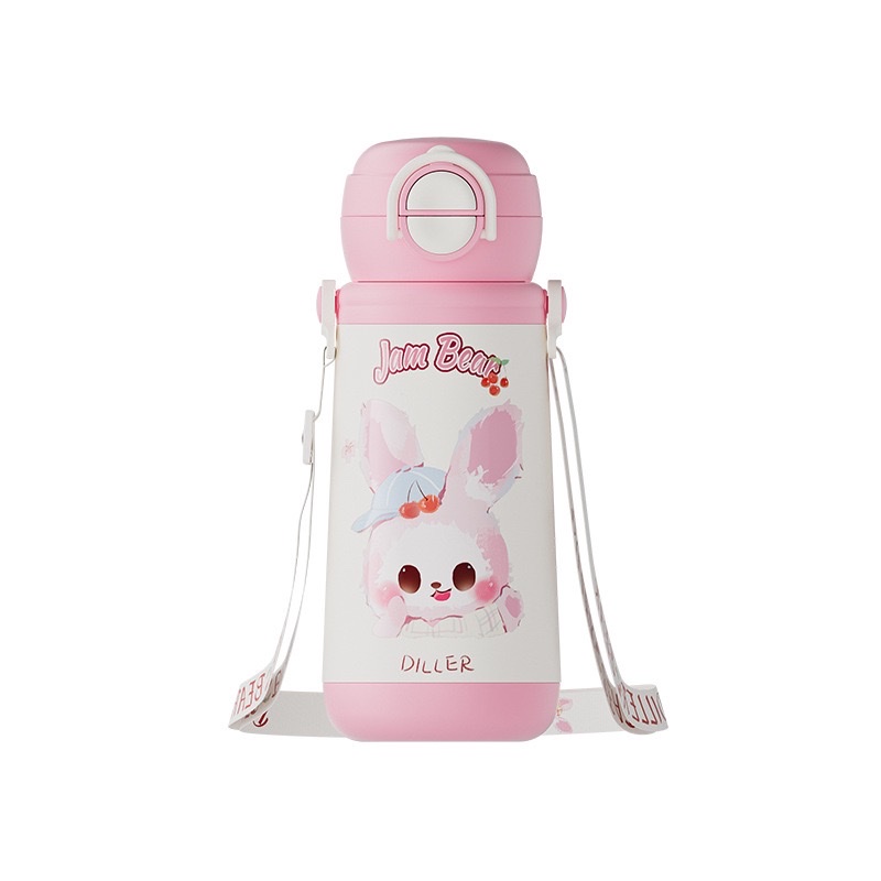 Dilebel children's insulated cup, 316 stainless steel straw cup for girls, water cup for children and students, special water bottle for school details Picture