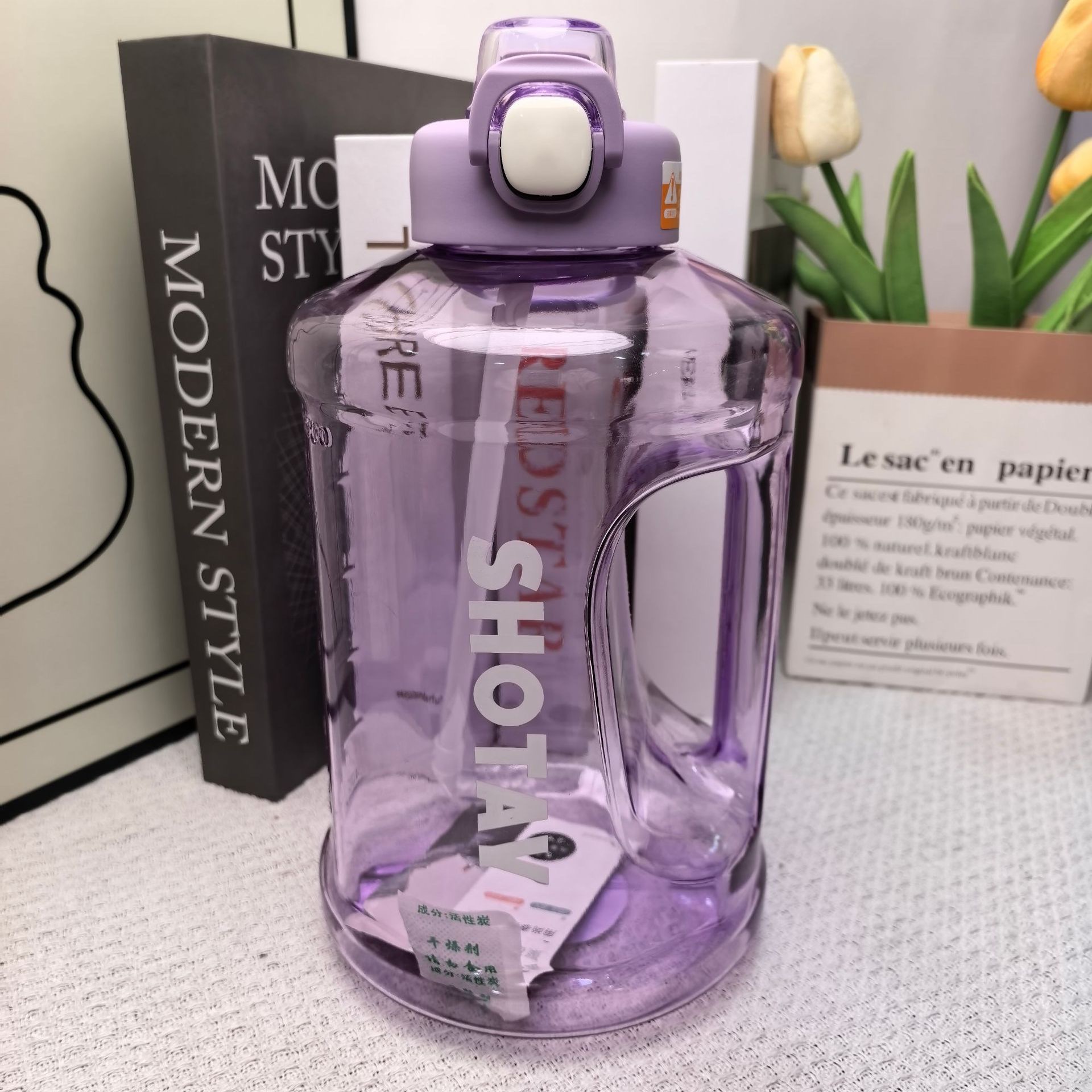 Plastic cups, portable straws, water cups, tritan outdoor sports water bottles, daily buckets, large-capacity space cups detail image 8