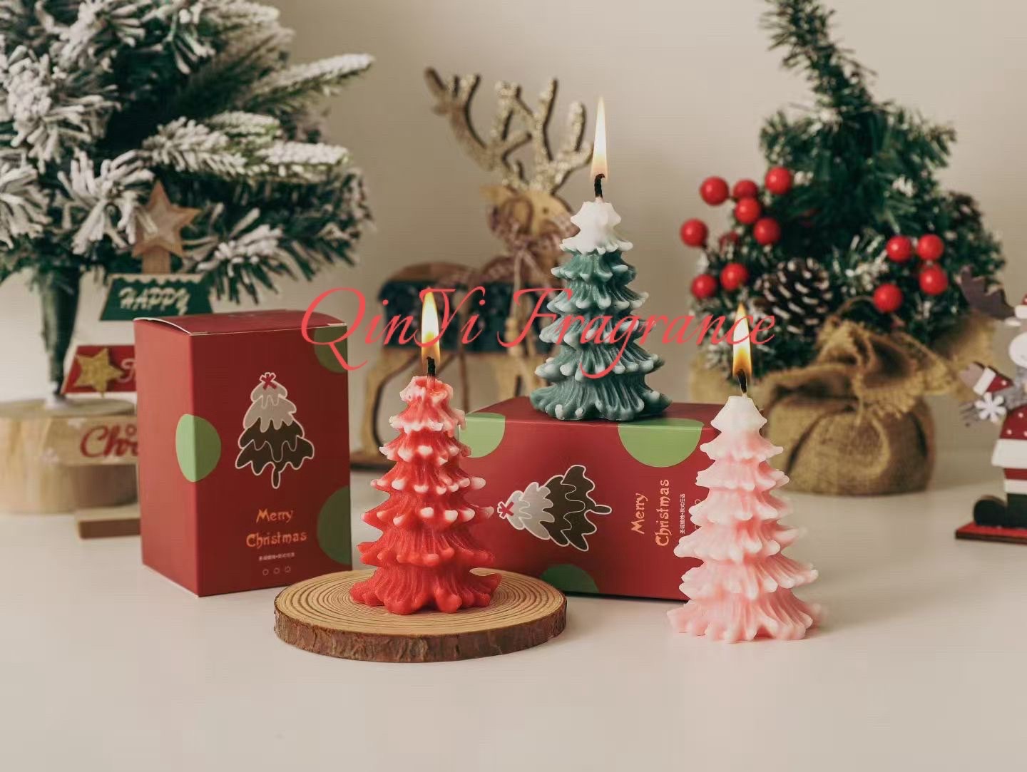 香薰蜡烛派对香氛圣诞装饰欧洲香味蜡烛香薰蜡烛香氛蜡烛香薰蜡烛香薰蜡烛香薰蜡烛跨境出口铃铛圣诞树