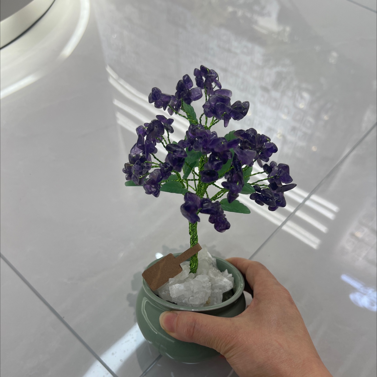 Natural crystal amethyst money tree details Picture