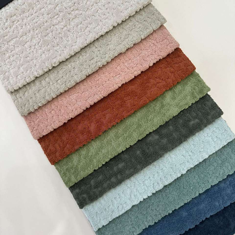 Factory Direct Sales Of Original Machine Fabric Weft Knitted Jacquard Cut Velvet Alpaca Sofas, Throw Pillows, Dolls, Chairs And Stools, Soft Decoration Department