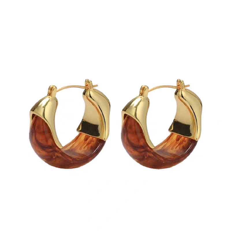 Fashionable welded zircon earrings, simple earrings, feminine charm, versatile earrings, trendy earrings, earrings, earrings, welded earrings