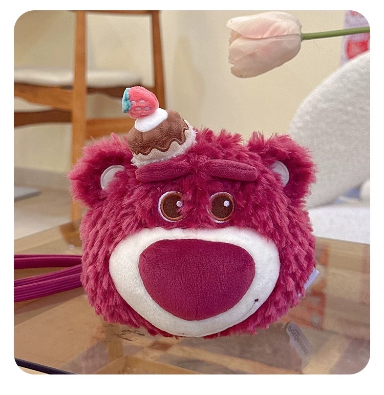 正版草莓熊 斜挎腰包 可爱卡通包包 潮流百搭款详情图5