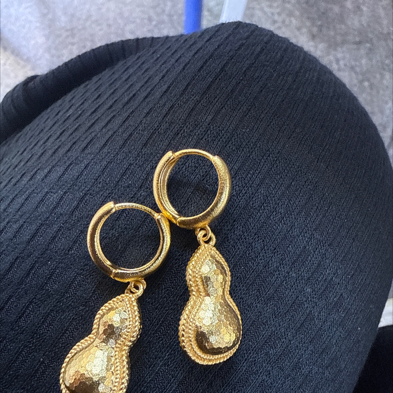 时尚沙金国系列耳环耳饰耳环女简约气质百搭耳饰品配饰潮流款详情图3