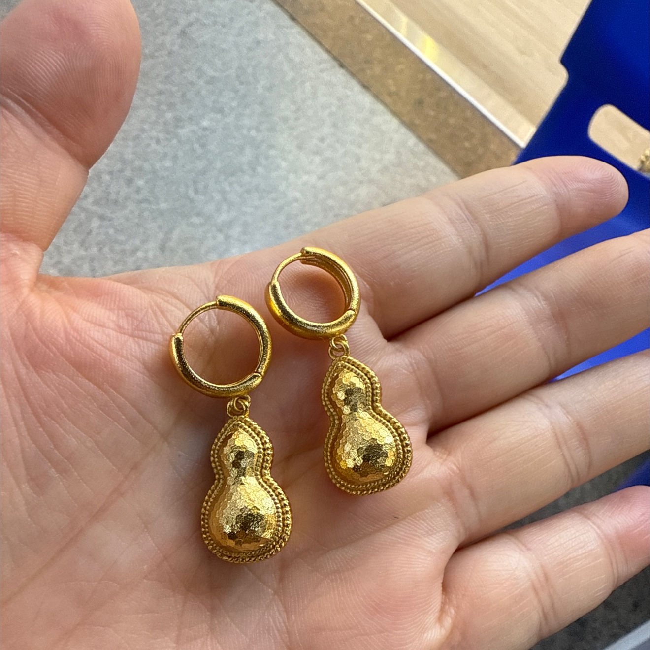 时尚沙金国系列耳环耳饰耳环女简约气质百搭耳饰品配饰潮流款