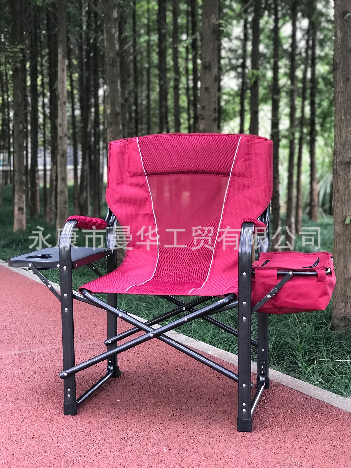 欧版新款折叠椅户外休闲写生便携豪华导演椅带侧台带冰包加大尺寸 详情图5
