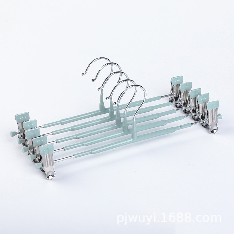 彩色裤夹无痕防滑裤夹家用收纳整理不锈钢裤架详情图2