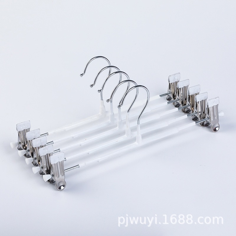 彩色裤夹无痕防滑裤夹家用收纳整理不锈钢裤架详情图4