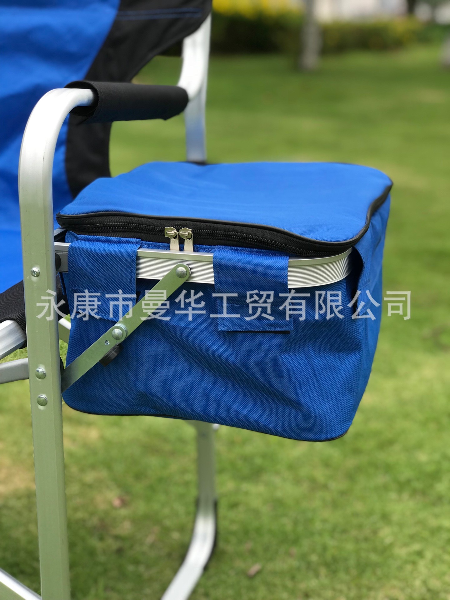 户外铝合金导演椅带侧桌折叠椅便携式冷藏保温箱包野营休闲沙滩椅 详情图8