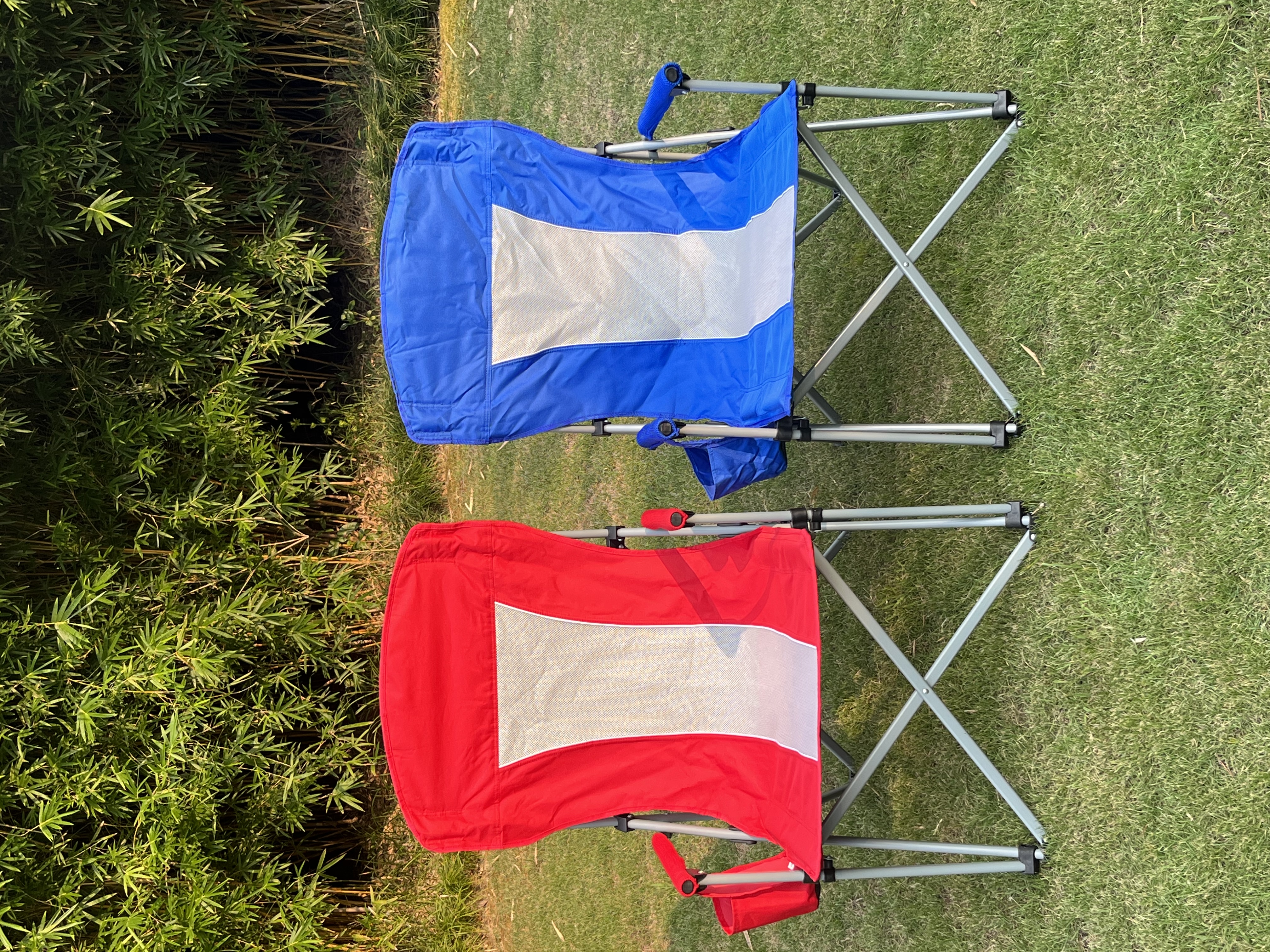 户外折叠沙滩椅三色椅露营休闲椅子靠背躺椅钓鱼椅