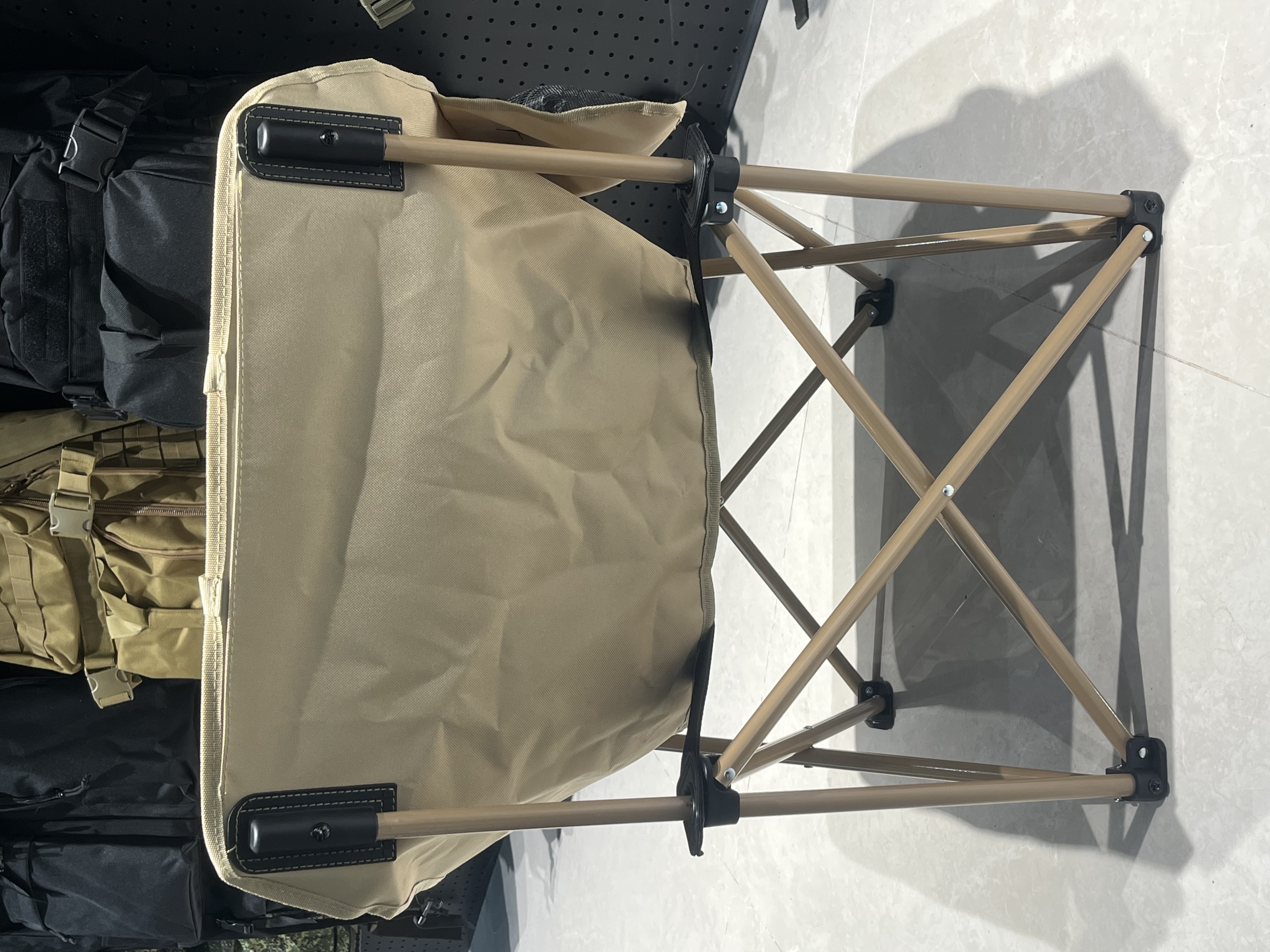 户外露营折叠椅子钓鱼椅写生板凳烧烤摆摊露营装备跨境便携月亮椅 沙滩椅产品图