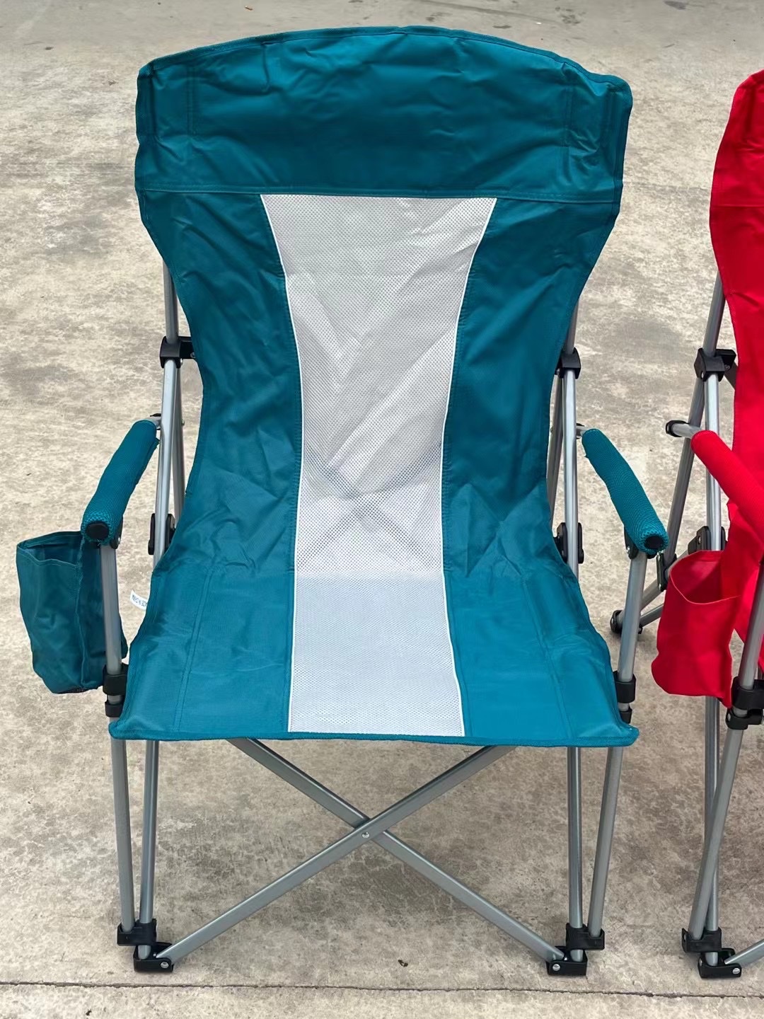 户外折叠沙滩椅三色椅露营休闲椅子靠背躺椅钓鱼椅详情图2