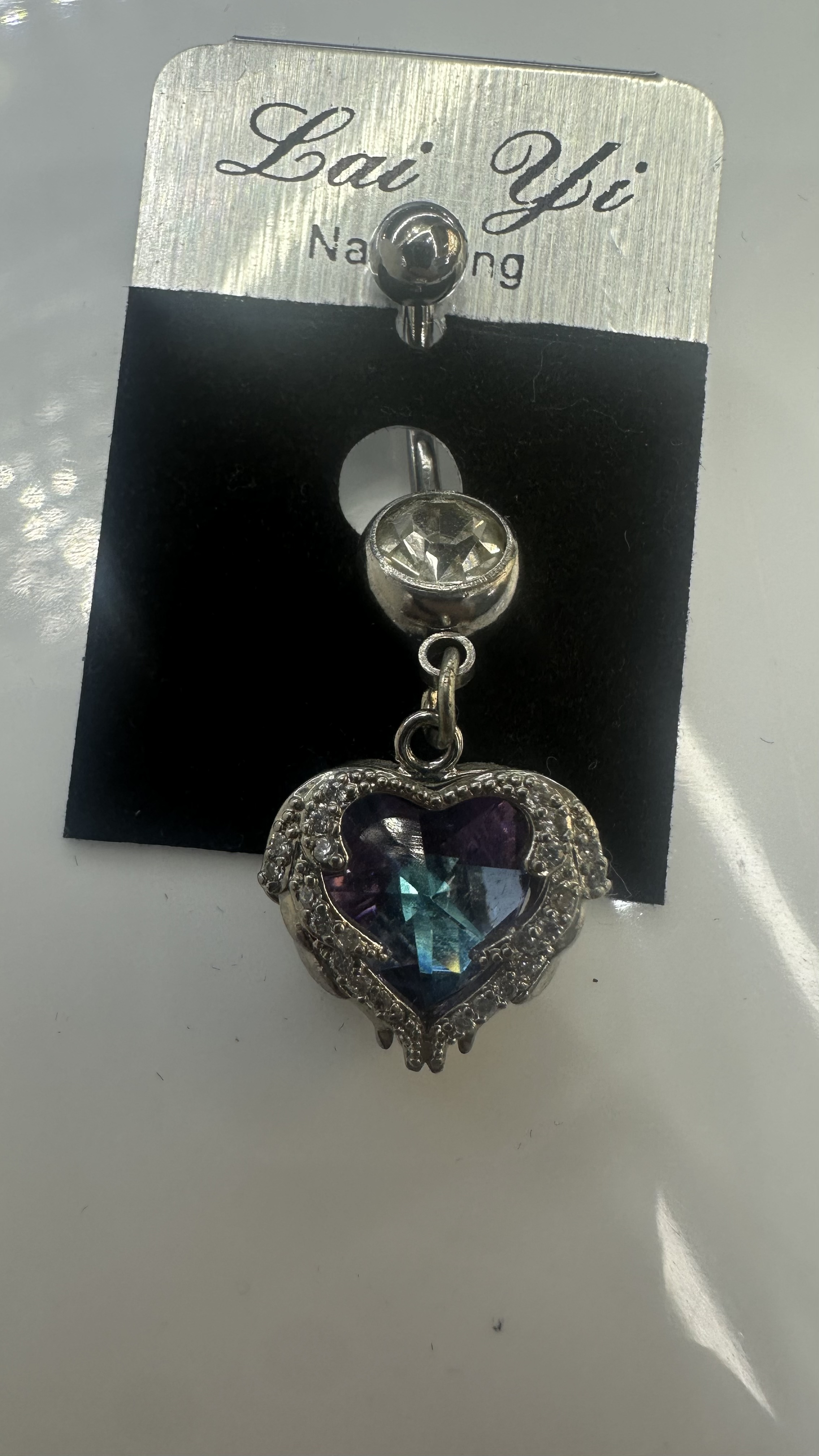 亚马逊热卖饰品、南美、欧美、流行潮流时尚饰品、水晶天使、肚脐扣、穿刺、潮流时尚饰品。穿刺详情图2