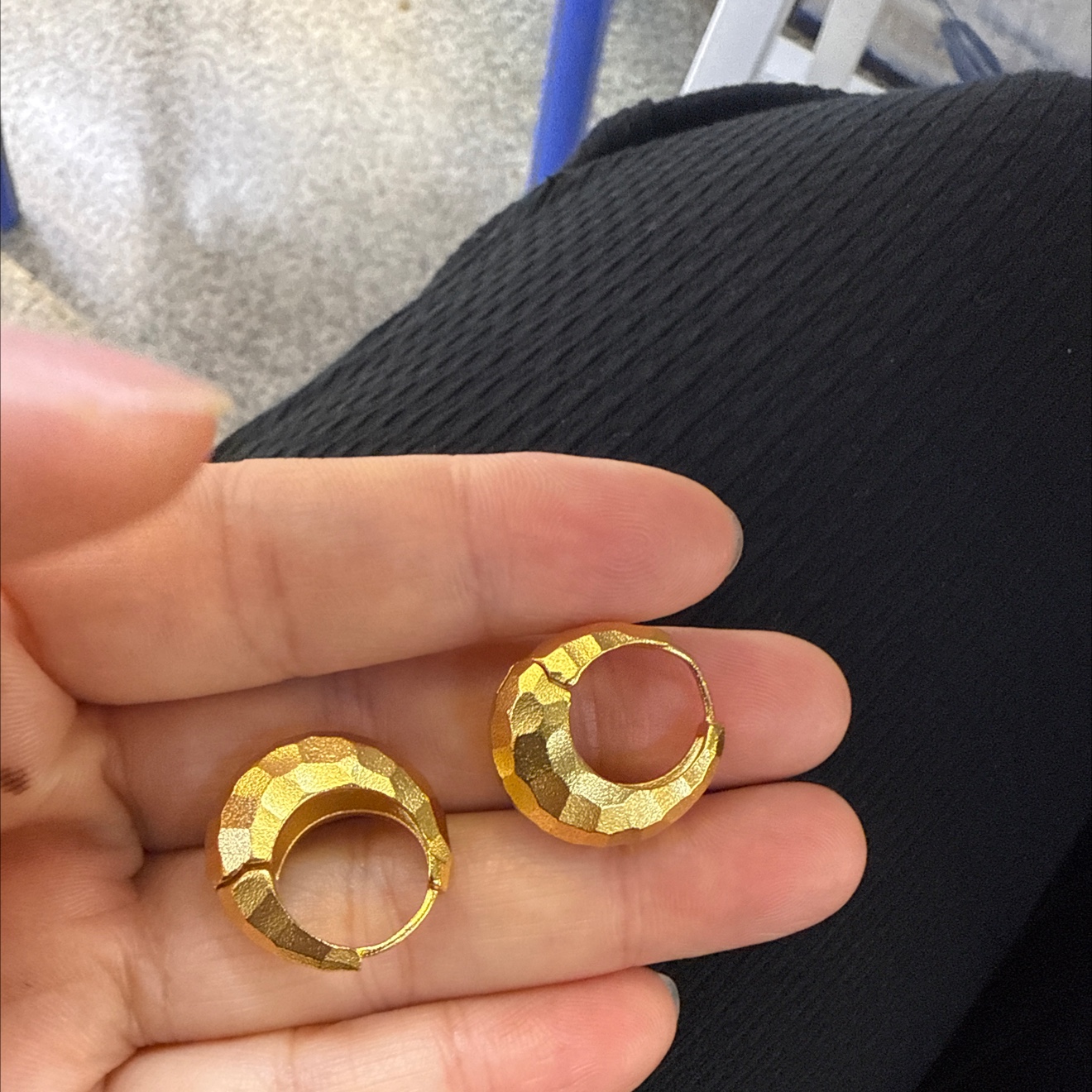 时尚国风就行时尚耳圈耳环耳饰简约耳环女气质百搭耳饰品潮流耳环款式详情图3