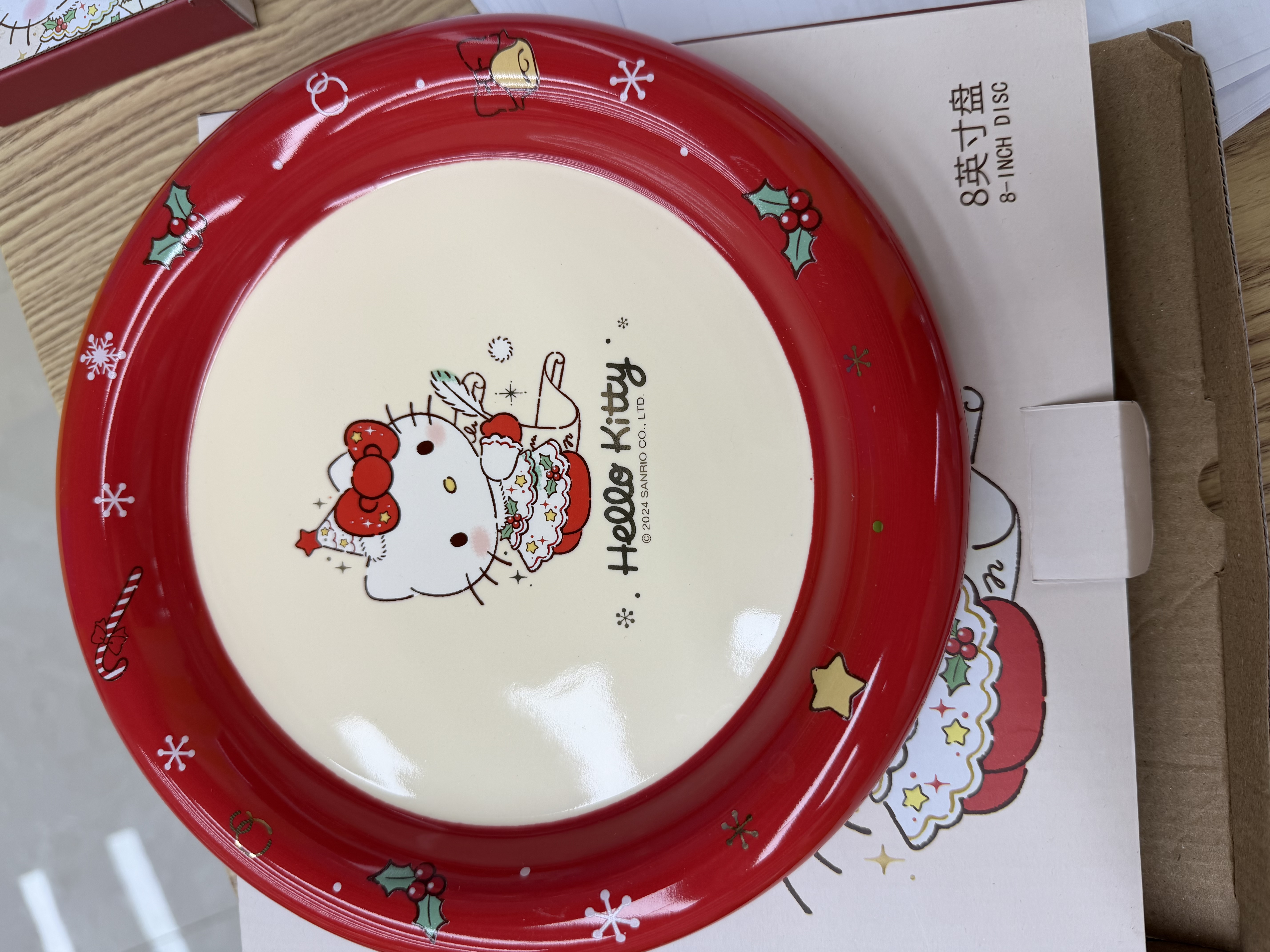三丽欧圣诞餐具陶瓷盘产品图