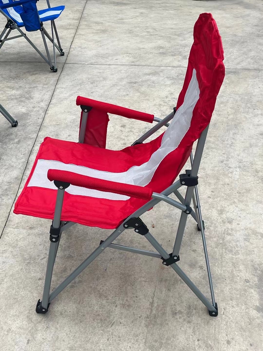 户外折叠沙滩椅三色椅露营休闲椅子靠背躺椅钓鱼椅详情图6