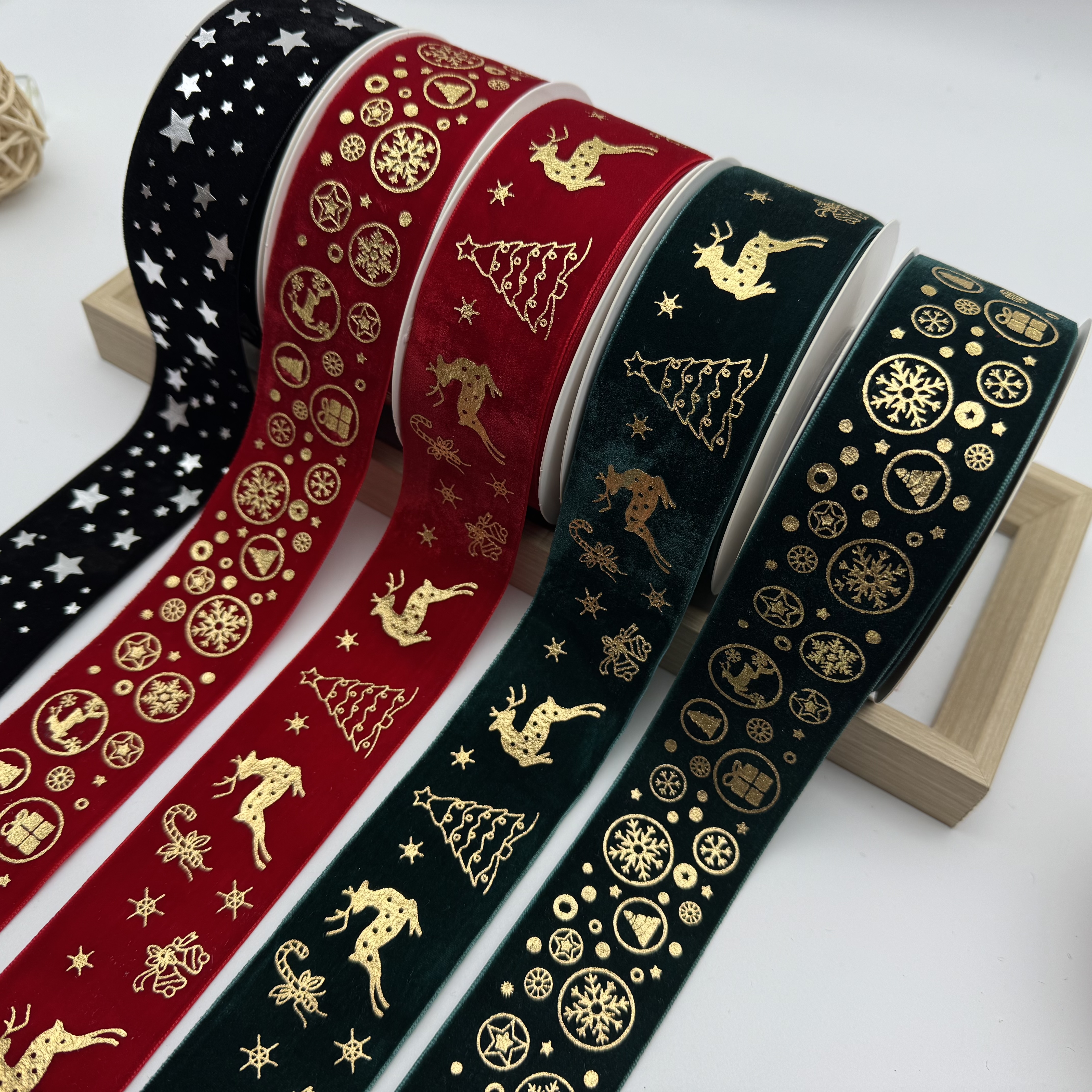 Customized webbing, sample processing, gradient webbing, ribbon bow decoration, handcrafted materials, wide and multi-color webbing, DIY accessories details Picture