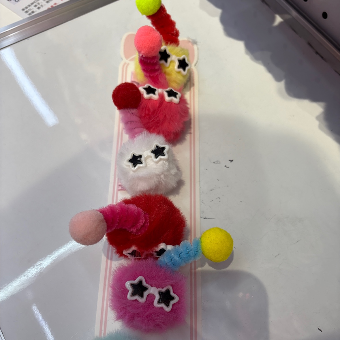 星星猫头夹子，超萌毛绒头饰，小女孩流行时尚发饰