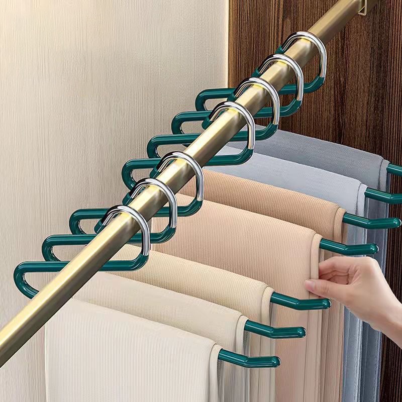 鹅型多功能裤挂晾衣架服装店旅行便携式衣物挂型无痕防滑裤架详情图6