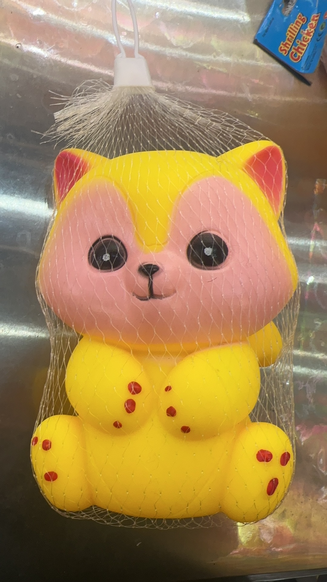 解压捏叫发声松鼠儿童戏水玩具BB叫玩具