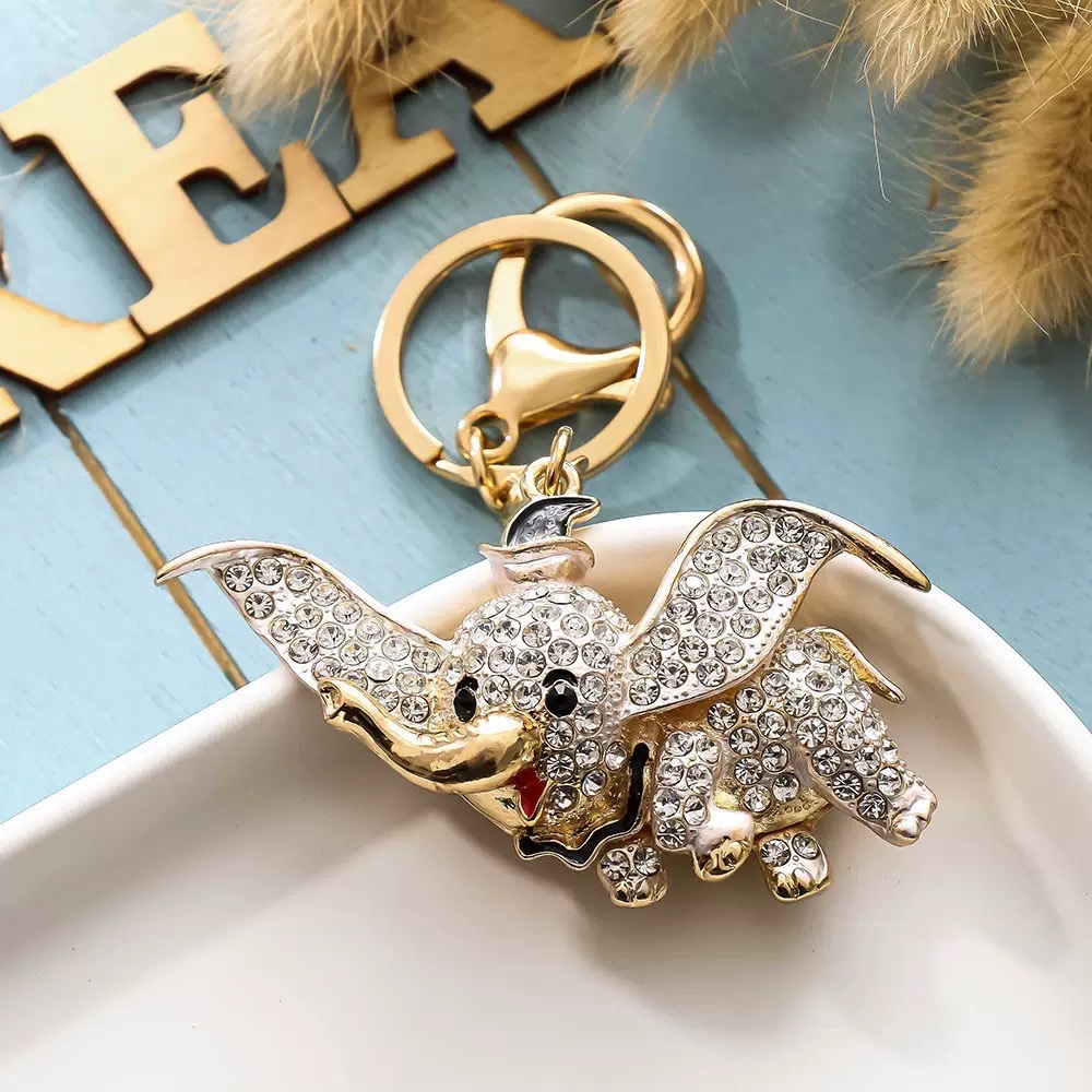 钥匙扣可爱挂件玻璃款多色创意钥匙链饰品礼品钥匙扣可爱钥匙扣挂件白底实物图