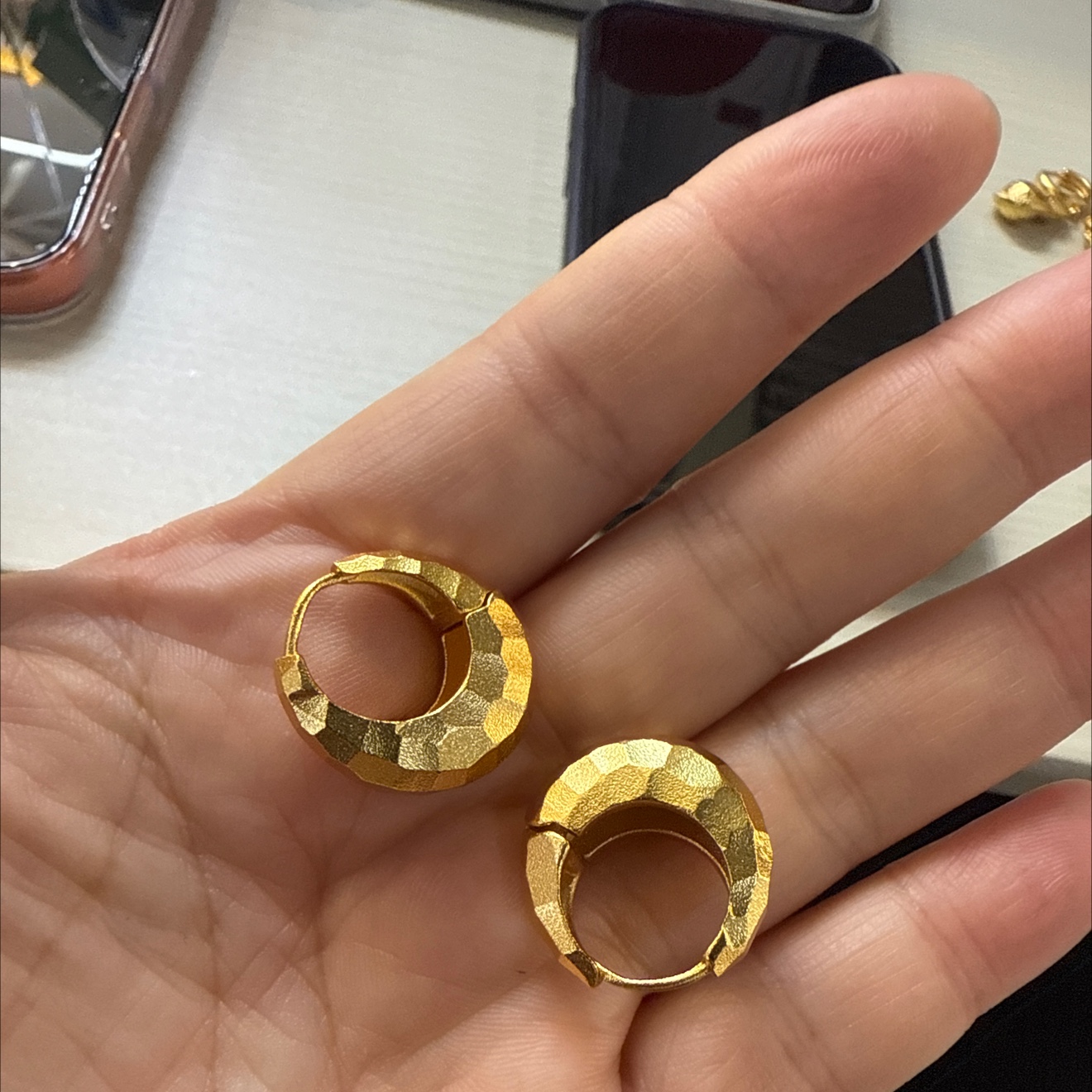 时尚国风就行时尚耳圈耳环耳饰简约耳环女气质百搭耳饰品潮流耳环款式详情图4