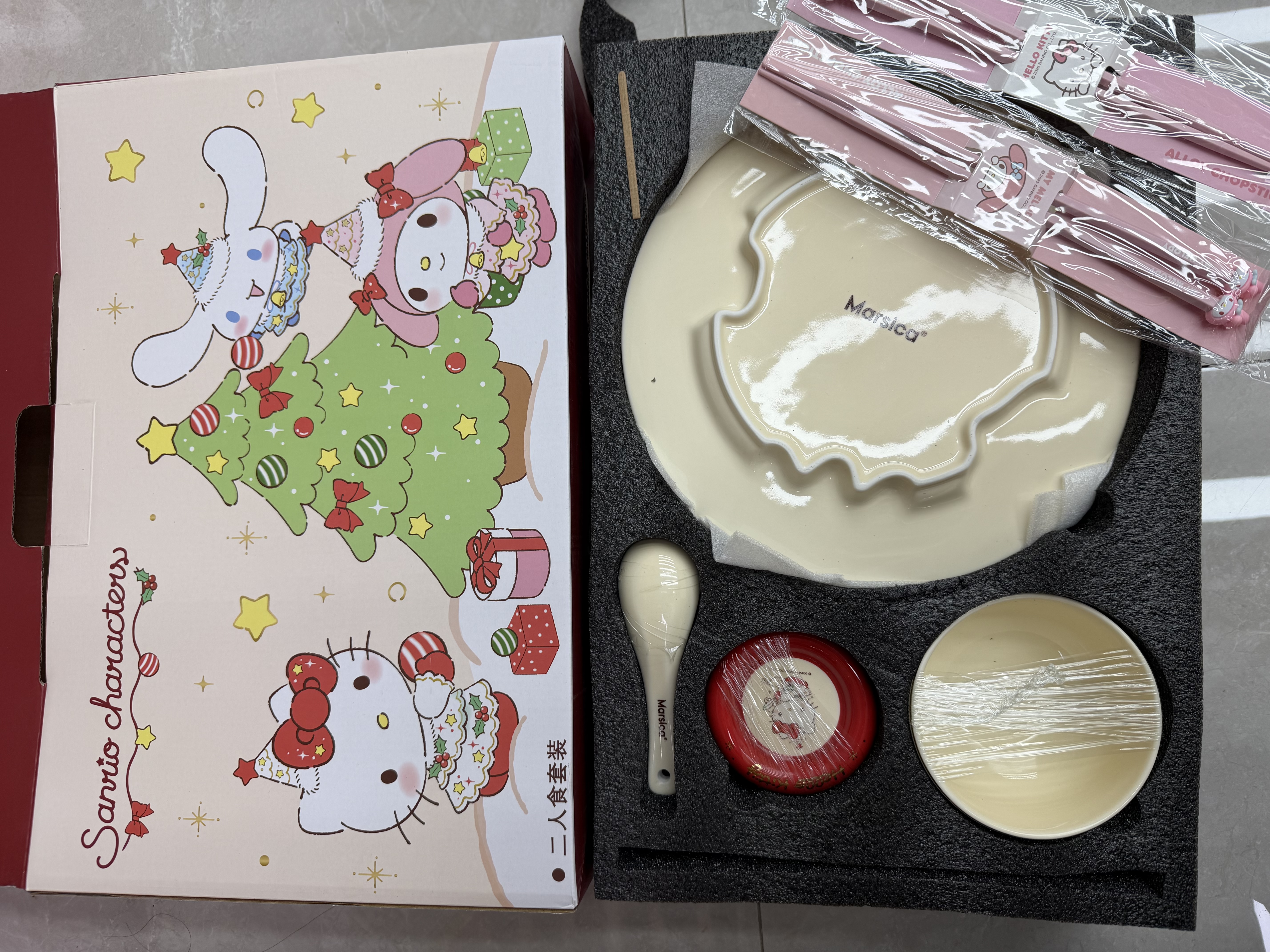 三丽欧圣诞餐具两人食套装