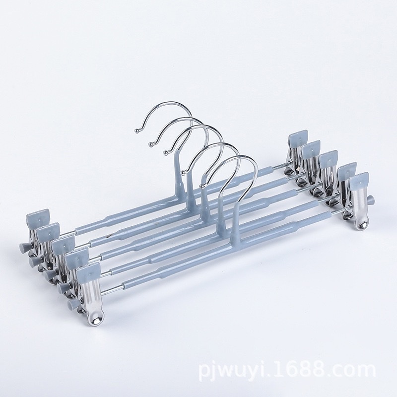 彩色裤夹无痕防滑裤夹家用收纳整理不锈钢裤架详情图7