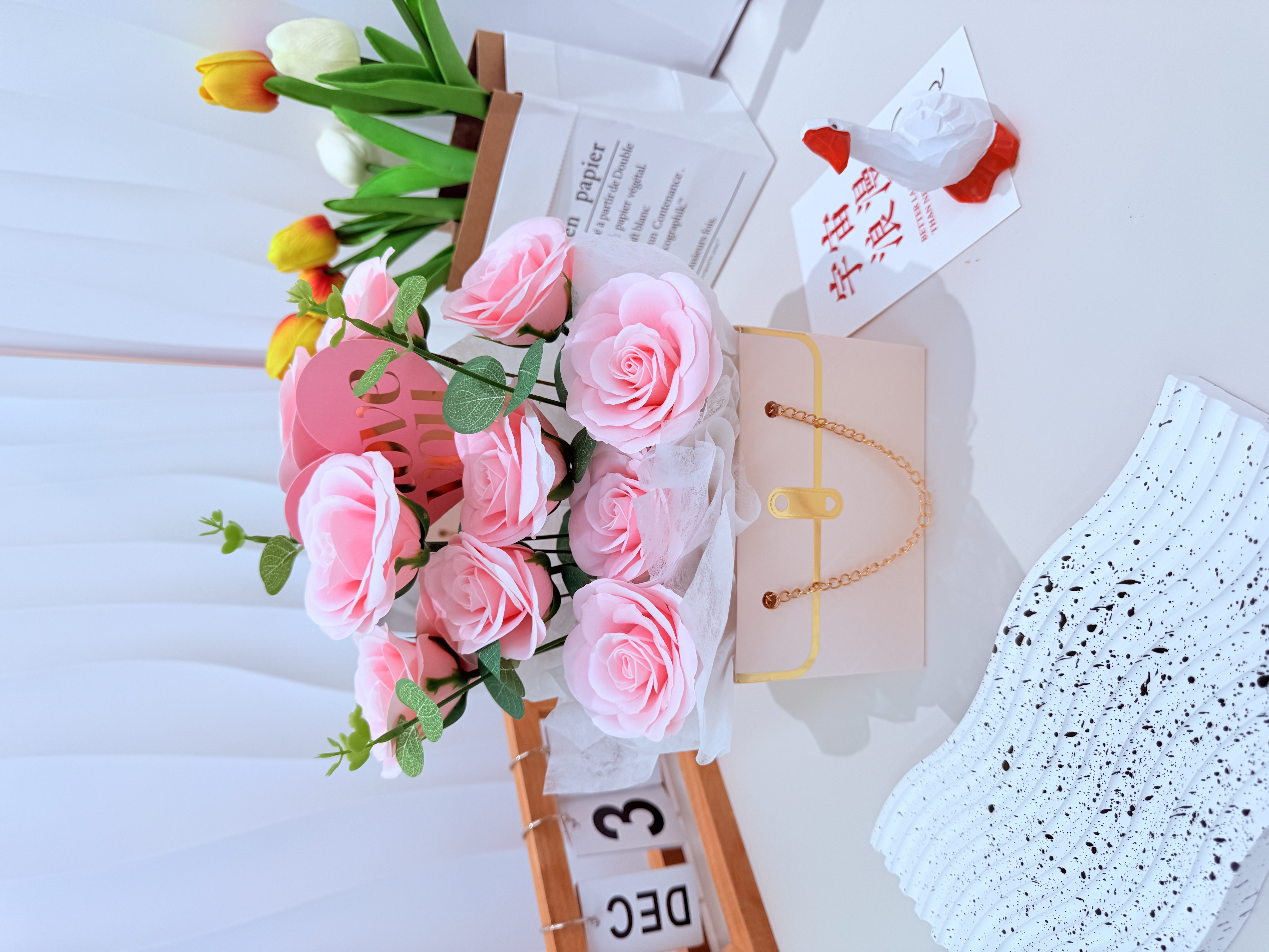 礼品情人节永生花装饰品礼物创意节日装饰家居摆件