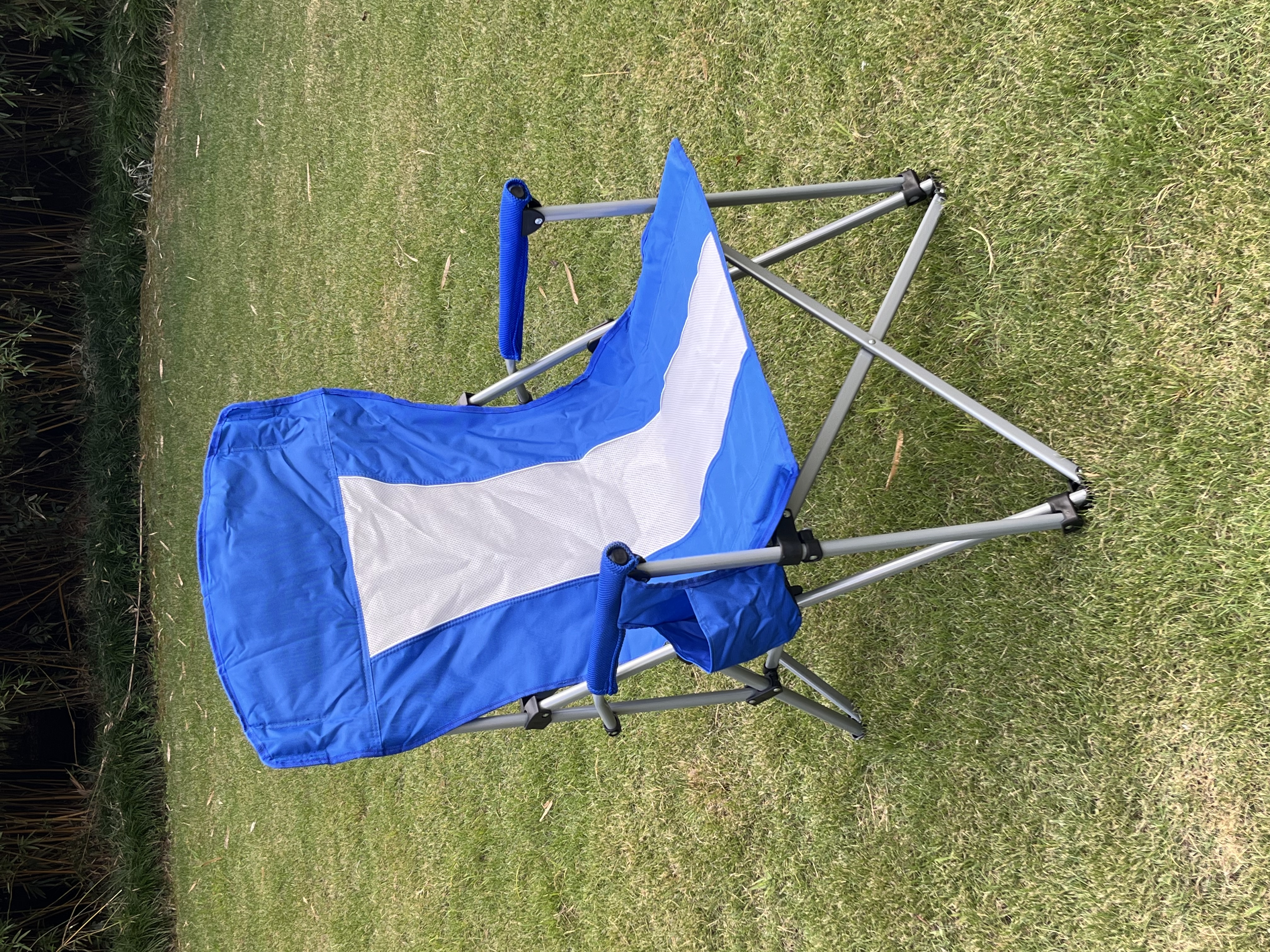 户外折叠沙滩椅三色椅露营休闲椅子靠背躺椅钓鱼椅白底实物图