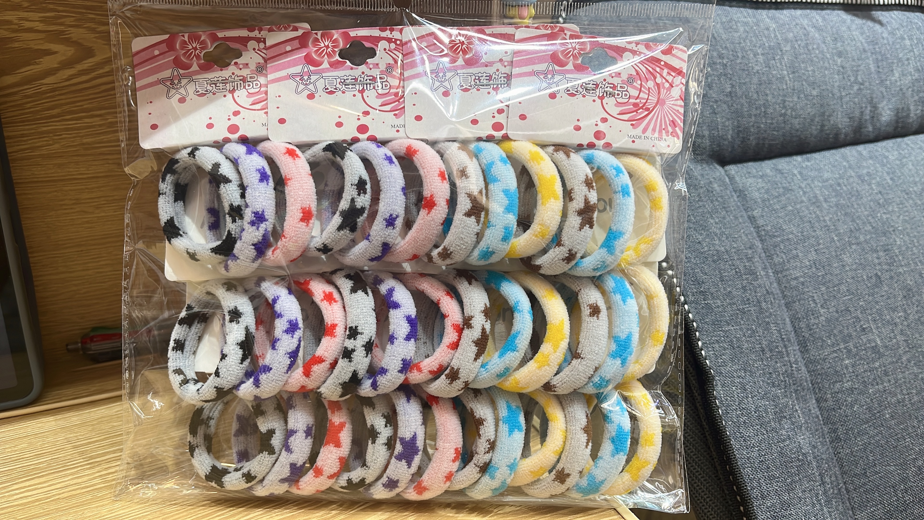 菲来雅女士拼接发绳韩版头箍头饰时尚简约百搭发饰品女款详情图3