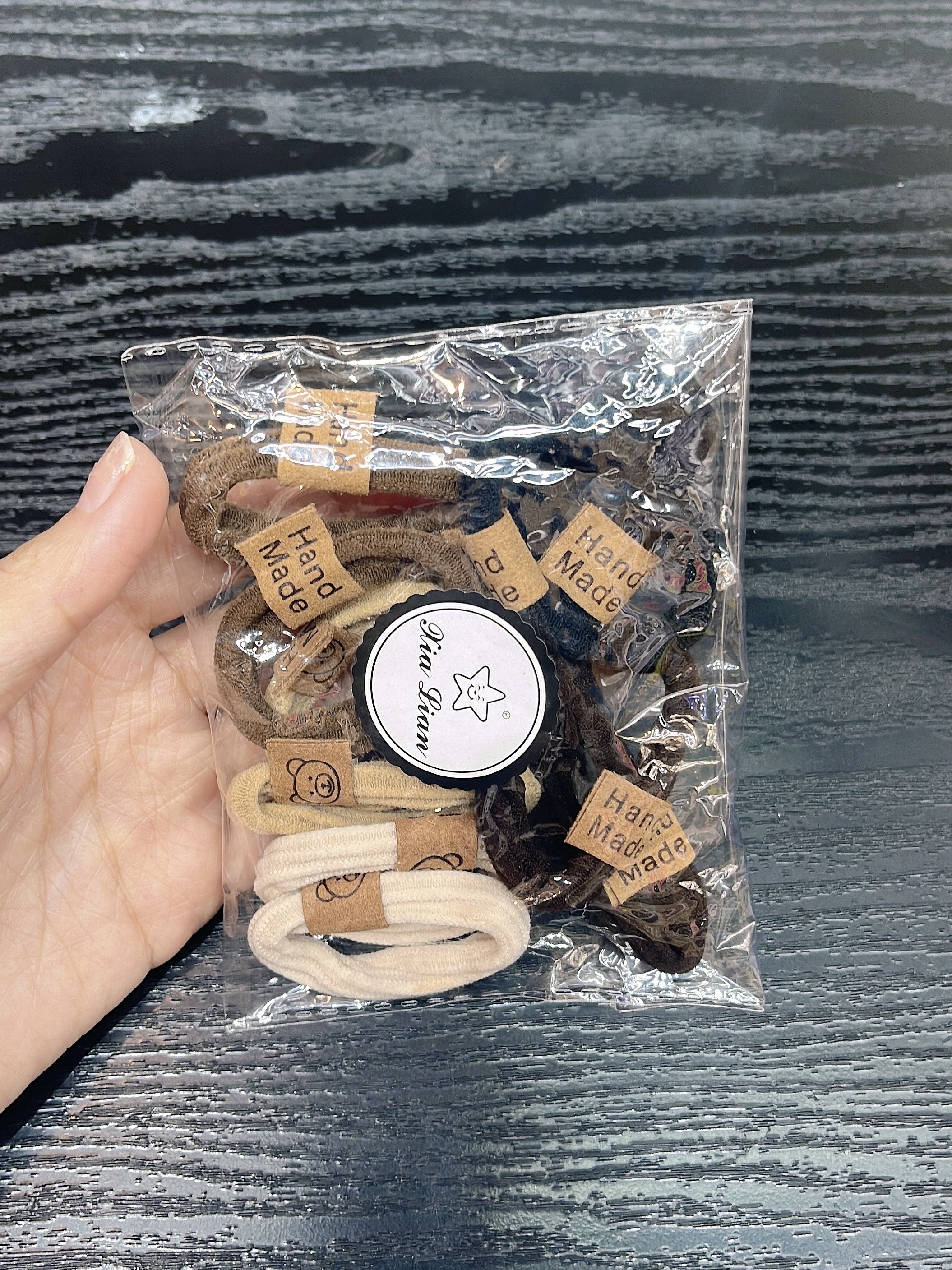 菲来雅女士拼接发绳韩版头箍头饰时尚简约百搭发饰配件详情图2