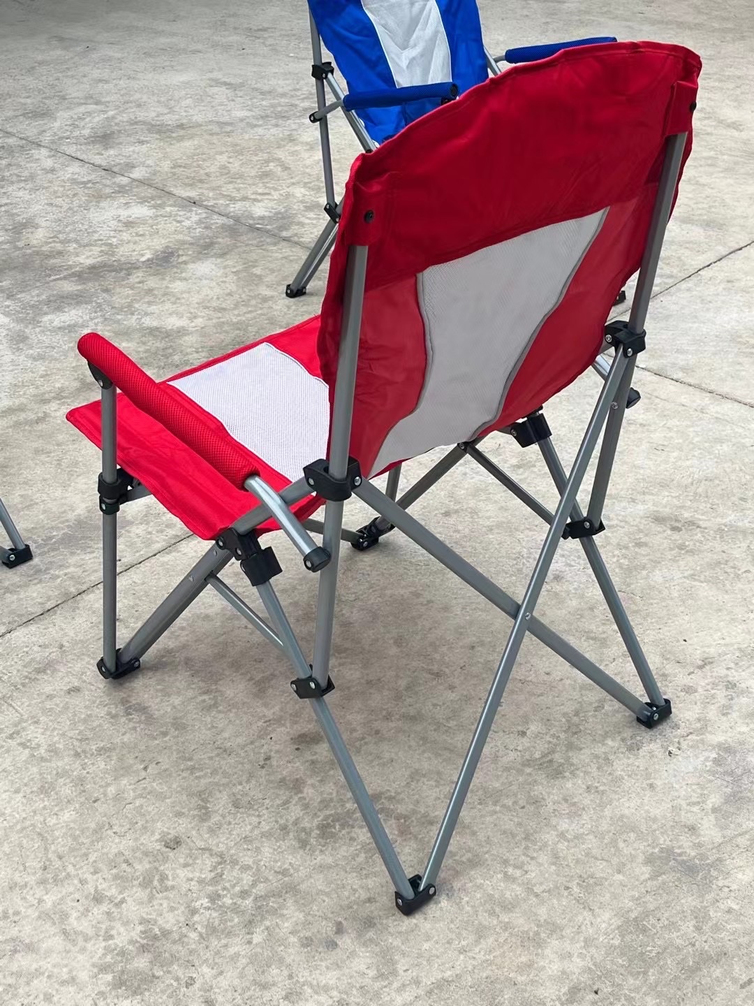 户外折叠沙滩椅三色椅露营休闲椅子靠背躺椅钓鱼椅详情图9