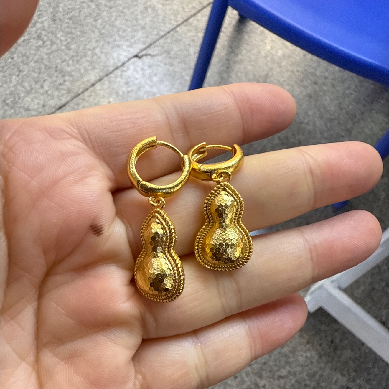 时尚沙金国系列耳环耳饰耳环女简约气质百搭耳饰品配饰潮流款产品图