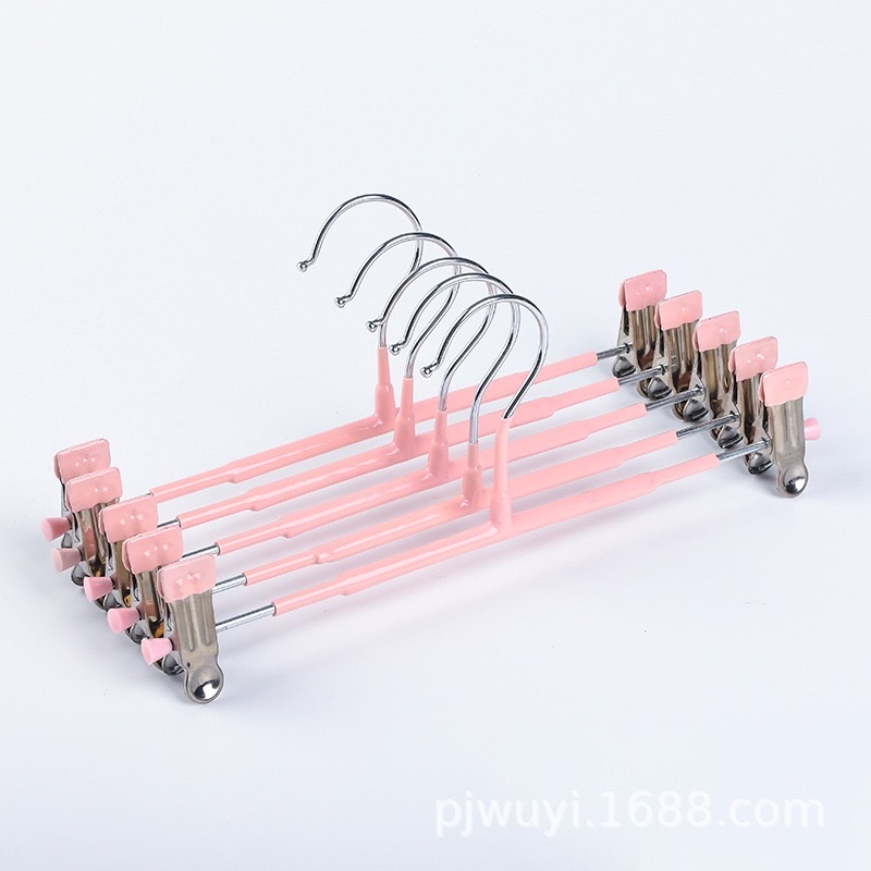 彩色裤夹无痕防滑裤夹家用收纳整理不锈钢裤架