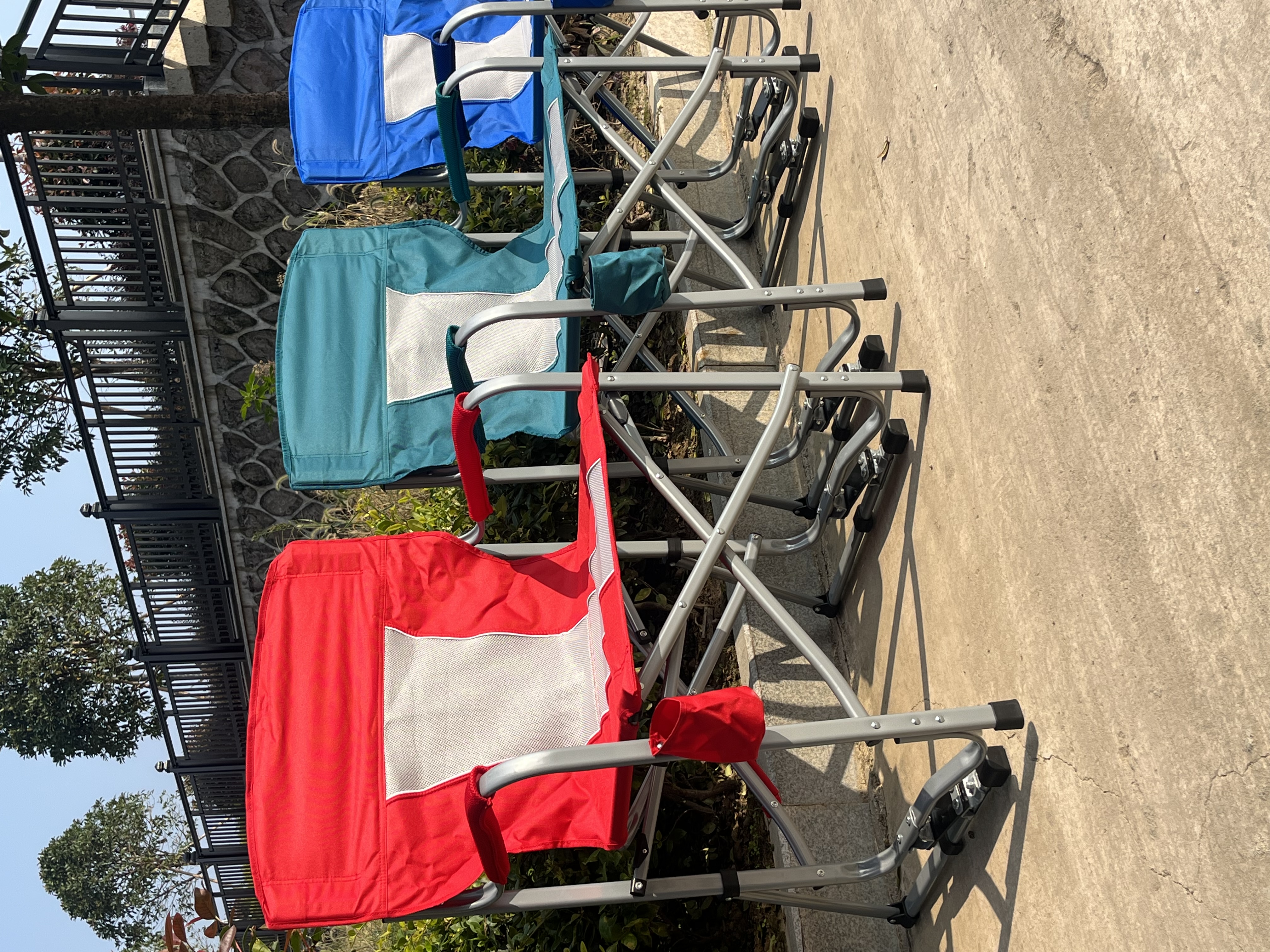 户外折叠椅摇摆椅导演椅休闲沙滩椅露营椅舒适透气靠背摇摇椅钓鱼椅详情图2