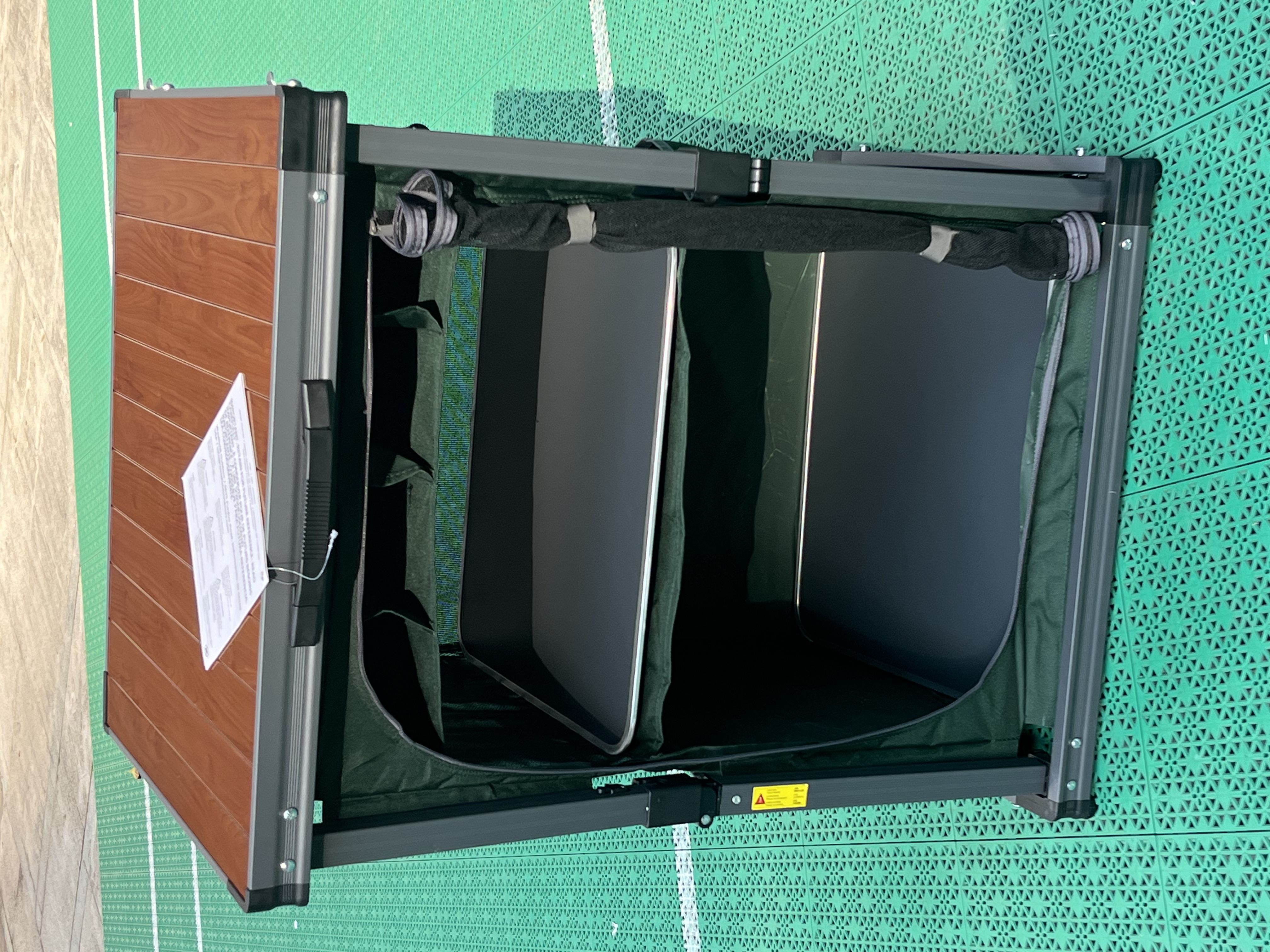 户外移动橱柜桌折叠储物柜露营烧烤野炊多用途便携收纳整理箱桌 