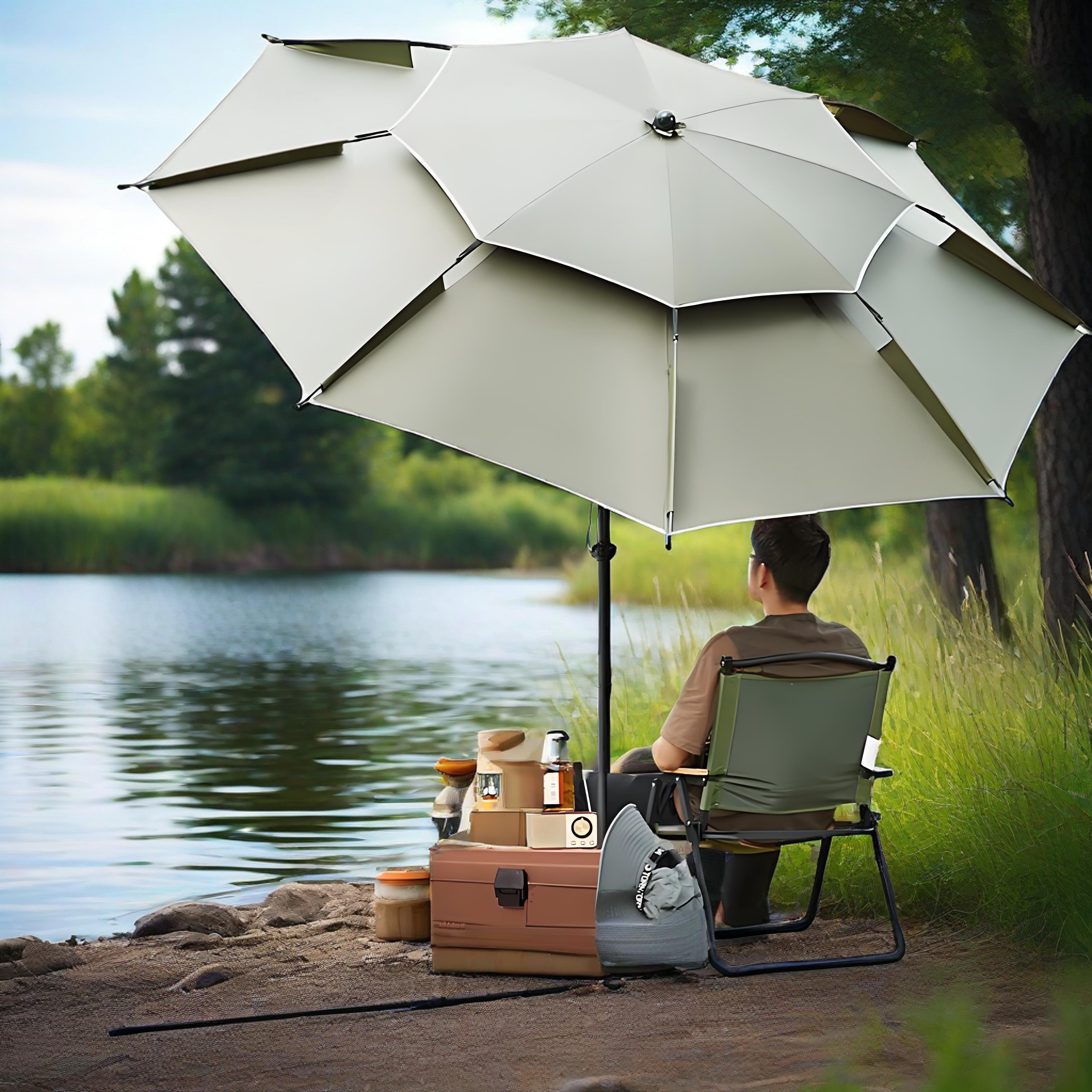 便携阳伞遮阳伞庭院伞钓鱼伞户外防晒防紫外线夏季防晒用品