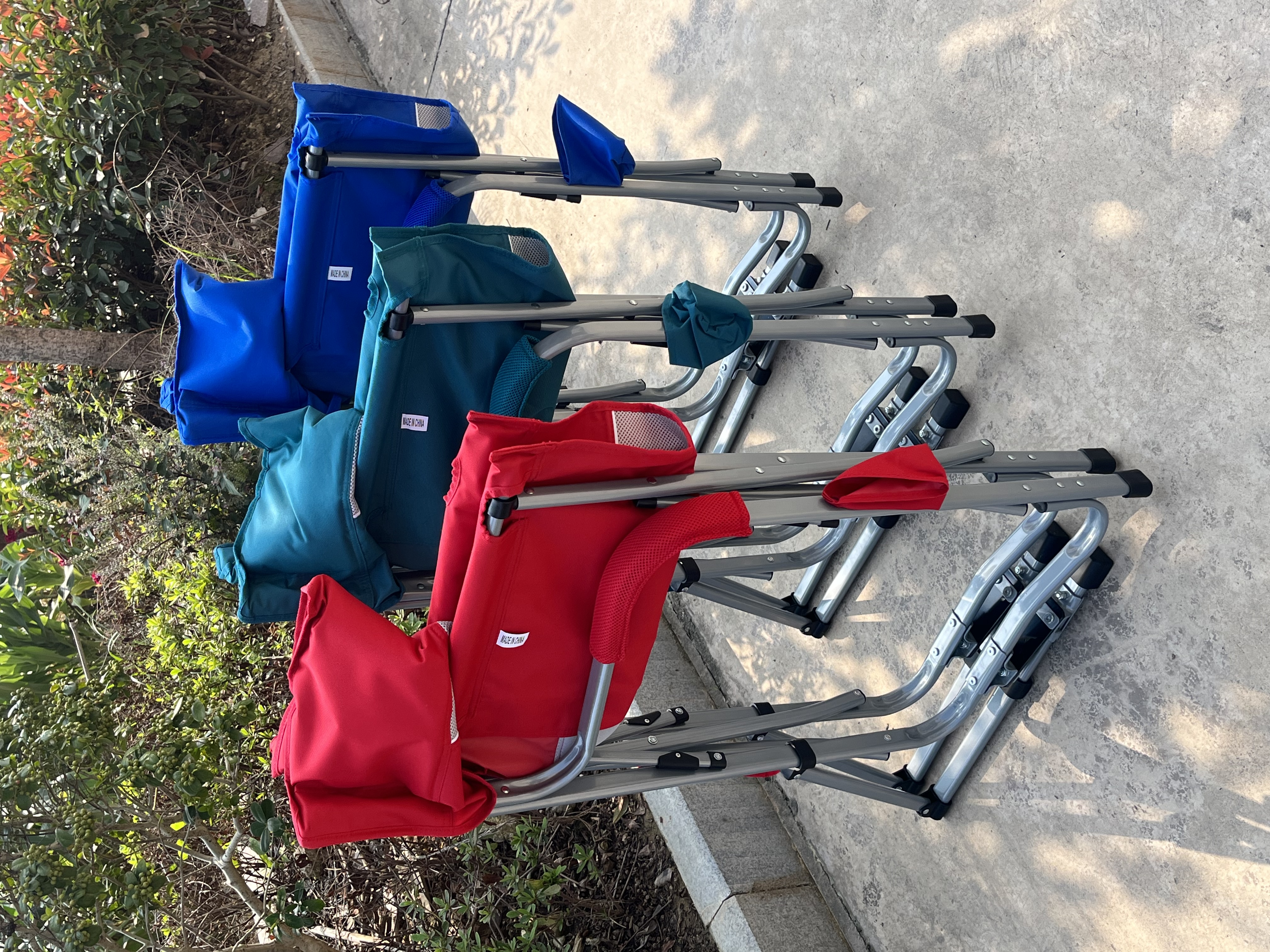 户外折叠椅摇摆椅导演椅休闲沙滩椅露营椅舒适透气靠背摇摇椅钓鱼椅细节图