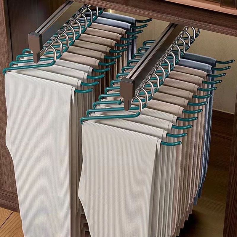 鹅型多功能裤挂晾衣架服装店旅行便携式衣物挂型无痕防滑裤架详情图7