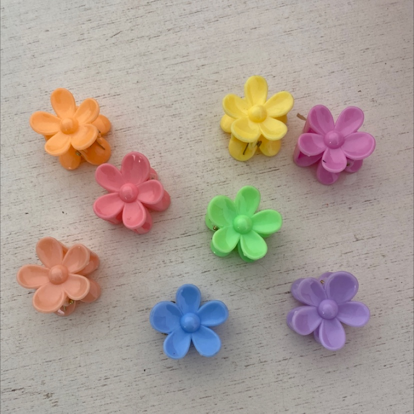 发夹儿童发夹时尚简约花花发饰发夹配件CCB