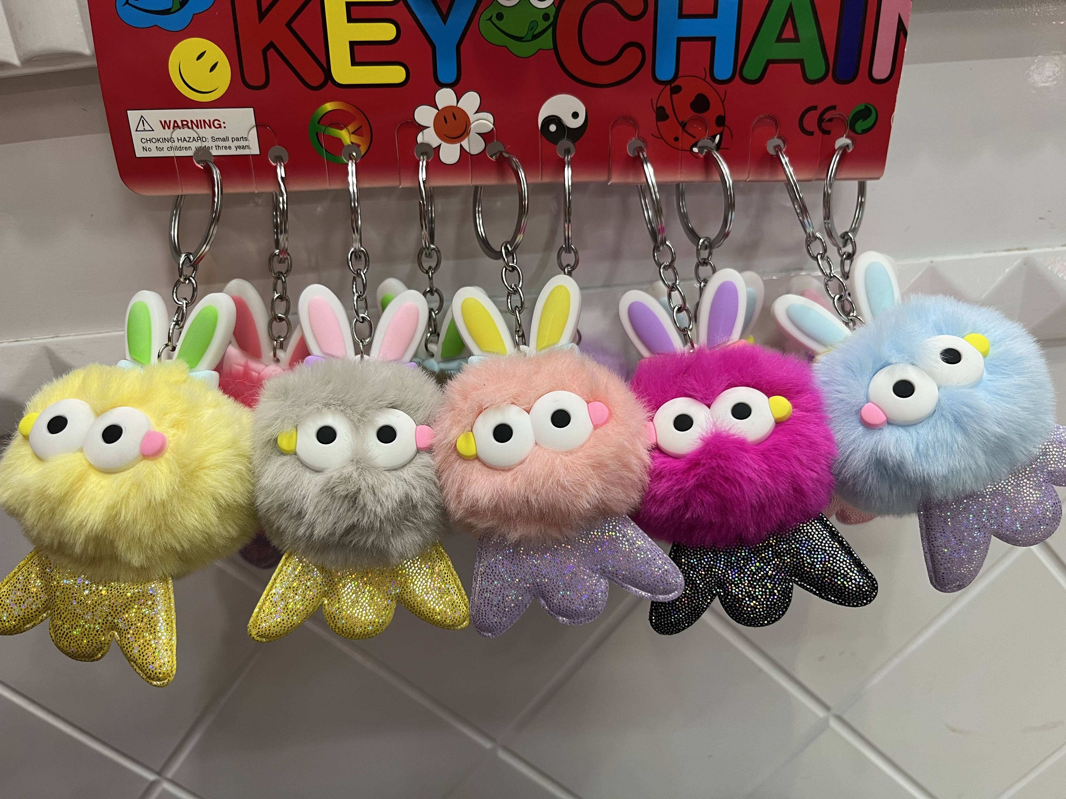 钥匙扣可爱挂件多款式时尚个性钥匙链配件婚礼抛洒娃娃玩偶钥匙扣配饰可爱毛绒公仔包包挂件挂饰结婚道具